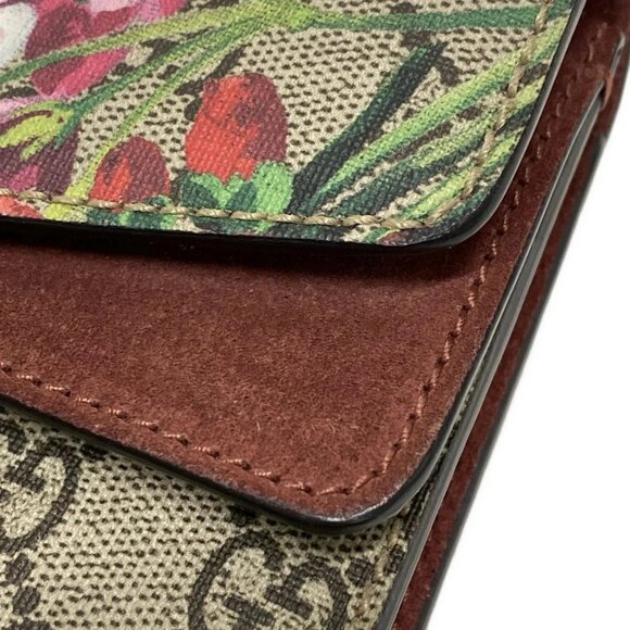 Auth GUCCI Dionysus/GG Blooms 421970 Beige Ebony Multi PVC Suede Shoulder Bag - Picture 5 of 15